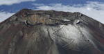 雪化粧した富士山山頂=26日午前9時50分(静岡新聞社ヘリ「ジェリコ1号」).png